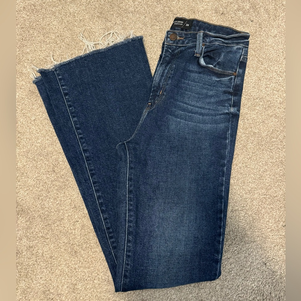 Just black blue jeans - boot cut